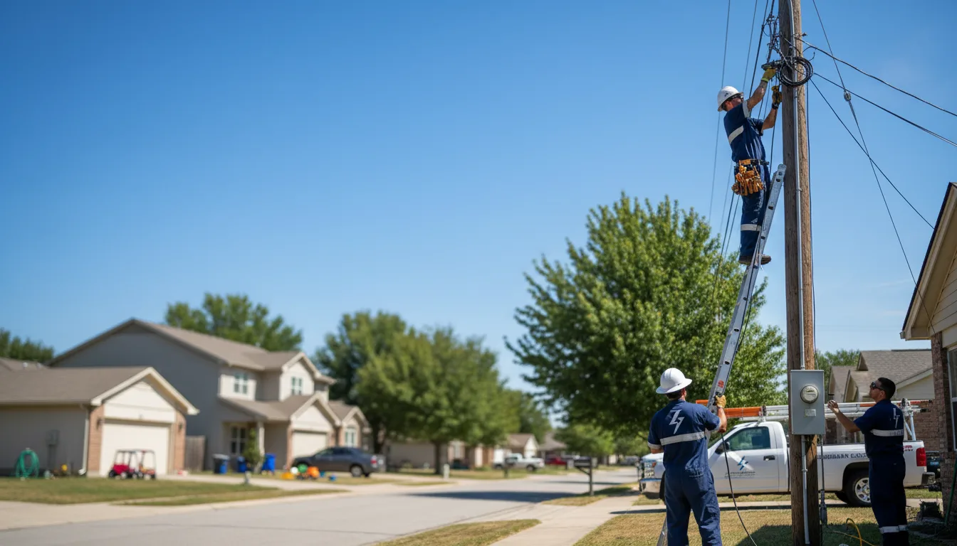 Residential electrician providing installation services in West Liberty, OH